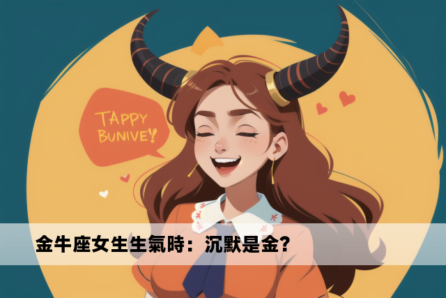 金牛座女生生氣時：沉默是金？